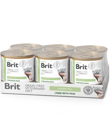Brit VD Gato Diabetes Húmedo 6x200g